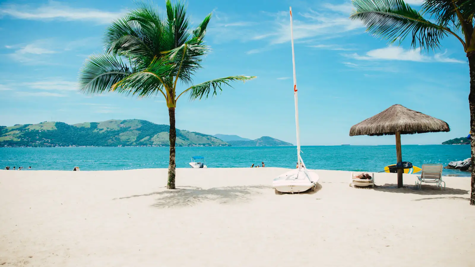 Beautiful coastline of Playa Potrero, Flamingo, and Brasillito in Costa Rica